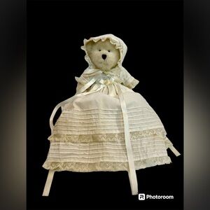 Ivory Cream Colored 8" Boyds Baby Christening Stuffed Blessed B Babybear Boyd’s